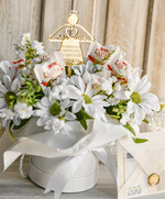 Pamiątki Prezenty na komunię  boxy prezentowe Zestaw Prezentowy od Chrzestnych na Pierwszą komunię, Flowerbox Komunijny opakowanie na pieniądze5