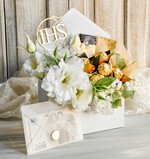 Pamiątki Prezenty na komunię  boxy prezentowe Zestaw Prezentowy od Chrzestnych na Pierwszą komunię Prali, Flowerbox Komunijny opakowanie na pieniądze1