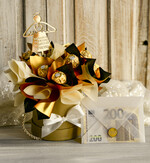 Pamiątki Prezenty na komunię  boxy prezentowe Zestaw Prezentowy od Chrzestnych na Pierwszą komunię, Flowerbox Komunijny opakowanie na pieniądze2