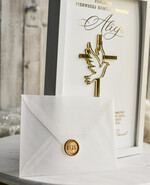 Pamiątki Prezenty na komunię  pamiątki na komunie  Pamiątka Pierwszej Komunii orbrazek z życzeniami Personalizowane pudełko na Prezent1