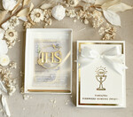 Pamiątki Prezenty na komunię  pamiątki na komunie  Statuetka pamiątka Pierwszej Komunii w pudełku, personalizowana Pamiątka Komunijna opakowanie na pieniądze4