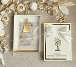 Pamiątki Prezenty na komunię  pamiątki na komunie  Statuetka pamiątka Pierwszej Komunii w pudełku, personalizowana Pamiątka Komunijna opakowanie na pieniądze1