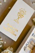 Pamiątki Prezenty na komunię  pamiątki na komunie  białe pudełko pamiątka I Komunii  pudełko na pieniądze na Komunię z życzeniami, pudełeczko na pieniądze z dedykacją na I Komunię4