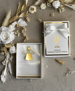 Pamiątki Prezenty na komunię  pamiątki na komunie  Statuetka pamiątka Pierwszej Komunii w pudełku, personalizowana Pamiątka Komunijna opakowanie na pieniądze0