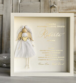 Pamiątki Prezenty na komunię  pamiątki na komunie  Pamiątka Pierwszej Komunii orbrazek z życzeniami Personalizowane pudełko na Prezent5