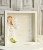 Pamiątki Prezenty na komunię  pamiątki na komunie  Pamiątka Pierwszej Komunii orbrazek z życzeniami Personalizowane pudełko na Prezent0