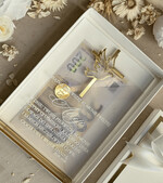 Pamiątki Prezenty na komunię  pamiątki na komunie  Statuetka pamiątka Pierwszej Komunii w pudełku, personalizowana Pamiątka Komunijna opakowanie na pieniądze1