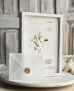 Pamiątki Prezenty na komunię  pamiątki na komunie  Pamiątka Pierwszej Komunii orbrazek z życzeniami Personalizowane pudełko na Prezent2