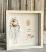 Pamiątki Prezenty na komunię  pamiątki na komunie  Pamiątka Pierwszej Komunii orbrazek z życzeniami Personalizowane pudełko na Prezent4