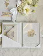 Pamiątki Prezenty na komunię  pamiątki na komunie  Statuetka pamiątka Pierwszej Komunii w pudełku, personalizowana Pamiątka Komunijna opakowanie na pieniądze2