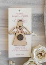 Podziękowania dla gości na komunii podziękowania dla gości Aniołki podziękowania dla gości na komunii, Upominki dla gości komunijnych, Anioły na Komunię jako podziękowania dla gości1