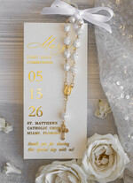 Podziękowania dla gości na komunii podziękowania dla gości Oryginalne podziękowania dla gości komunijnych, Mały różaniec prezent dla gości komunijnych, podziękowanie dla gości komunijnych Mini różaniec0