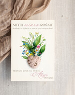 Podziękowania dla gości na komunii podziękowania dla gości podziękowania dla gości na komunii, prezenciki dla gości, podziękowanie upominek nasionka kwiatów0