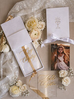 Pamiątki Prezenty na komunię  zaproszenia i podziękowania dla najbliższych  podziękowanie dla Ojca Chrzestnego, wyjątkowe podziękowania dla chrzestnych, podziękowanie dla chrzestnego pudełko w środku podziękowanie 0