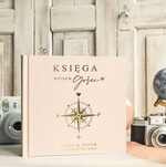 Księgi wpisów gości podróżnicze księga wpisów gości na wesele z motywem podróży - księga pamiątkowa na ślub dla podróżników2