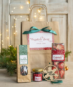 Prezenty oferta dla Firm mini zestawy  upominki świąteczne dla klientów z logo firmy Małe boxy prezentowe zestawy z kawą i herbatą miody 2