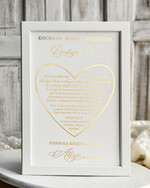 podziękowania dla najbliższych  Podziękowania w Ramie podziękowanie dla rodziców Chrzestnych na Komunię, Komunijne podziękowania dla Matki i Ojca Chrzestnego w białej ramie 7