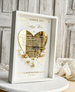 podziękowania dla najbliższych  Podziękowania w Ramie podziękowanie dla Rodziców Chrzestnych Komunia, Komunijne podziękowania dla Matki i Ojca Chrzestnego Rama i kwiaty , Flowerbox Serce 2