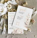 Zaproszenia ślubne tanie Tanie  Zaproszenie Ślubne jednokartkowe , Boho Zaproszenia na Ślub, Eleganckie 1