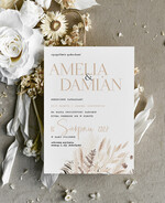Zaproszenia ślubne tanie Tanie  Zaproszenie Ślubne jednokartkowe , Boho Zaproszenia na Ślub, Eleganckie 0