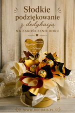 prezent dla nauczuciela/ dzień nauczyciela flower box kwiaty i słodycze Personalizowany box ze słodyczami dla nauczycielki prezent na zakończenie roku dla pani przedszkolanki2