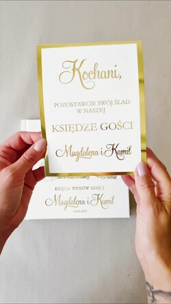 Księgi wpisów gości glamour wyjątkowa ślubna księga wpisów gości z grafika miejsca wesela 1