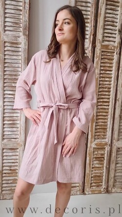 Prezenty dla świadków szlafrok dla świadkowej lekki przewiewny szlafrok pomysł na pytanie czy zostaniesz moją świadkową szlafrok, szlafrok z muślinu z napisami, szlafrok muslinowy dla świadkowej i druhny1