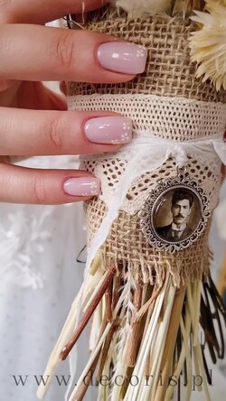 Medalion do bukietu ślubnego medalik zawieszka do bukietu zdjęcie portret na pamiątkę wisiorek, Medalion do bukietu ślubnego ze zdjęciem1