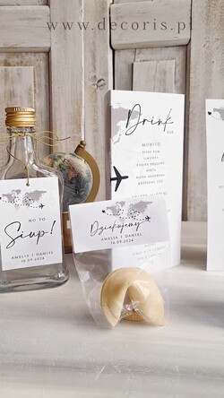 Zawieszki na butelki botaniczne podróżnicze  zawieszki na wódkę weselną, podróżnicze zawieszki na butelkę z waszą treścią, zawieszki na butelkę z mapą świata, ozdoba na weselny trunek 1