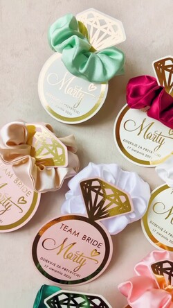 wieczór Panieński podziękowania za wieczór panieński gumka do włosów prezent na wieczór panieński, Scrunchies podziękowania za wieczór panieński, upominek dla przyjaciółek na wieczorze panieńskim 1