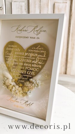 Prezenty, Podziękowania dla Rodziców Podziękowania dla rodziców w ramie Ślubne podziękowania dla Rodziców na weselu, złote podziękowanie dla Mamy i Taty, wzruszający prezent ślubne rodzicom1