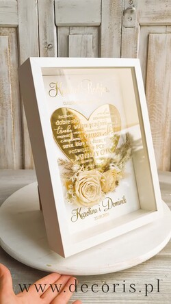 Prezenty, Podziękowania dla Rodziców Podziękowania dla rodziców w ramie Ślubne podziękowania dla Rodziców na weselu, złote podziękowanie dla Mamy i Taty, wzruszający prezent ślubne rodzicom1