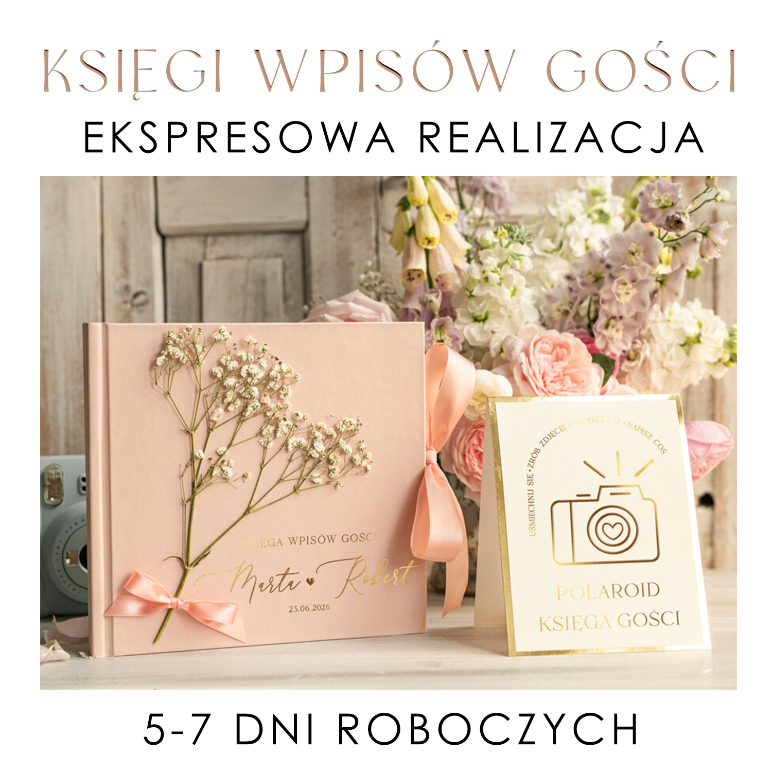 Ślubne Księgi Wpisów Gości Zaprojektuj własną treść